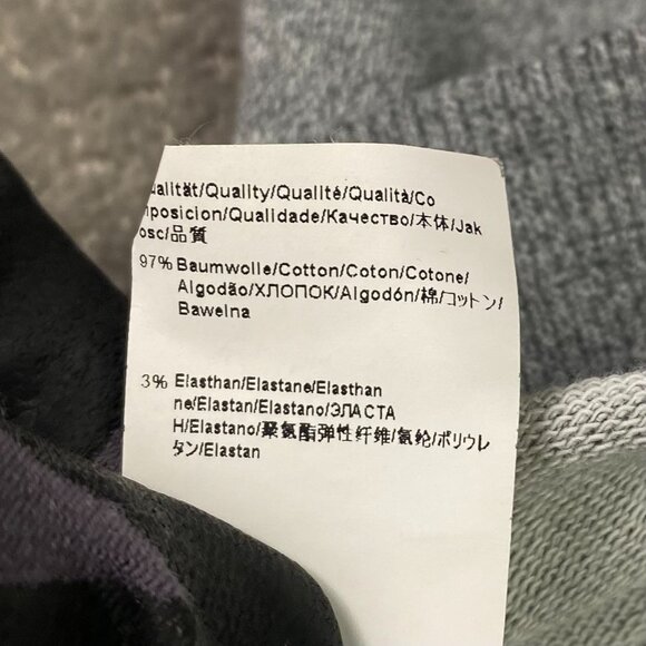 Hugo Boss Shawl Collar Cotton Sweater Jumper Men's Large Fits Short Medium Gray - Picture 7 of 12